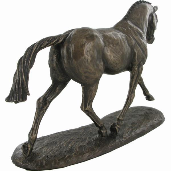 Photo of Trotting Warmblood Bronze Horse Figurine (Harriet Glen)
