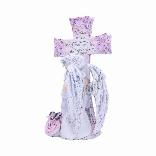 Photo #3 of product D5917V2 - Weave in Faith Angel Figurine by Jessica Galbreth 26cm