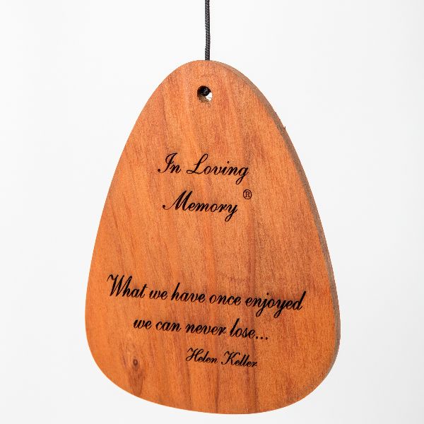 Phot of What We Have Once Enjoyed - in Loving Memory Memorial 18 Inch Wind Chime