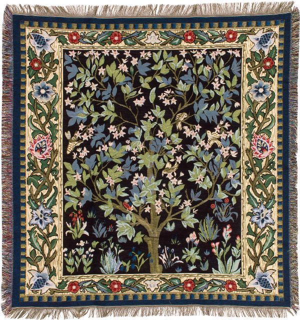 Phot of William Morris Tree Of Life Tapestry Throw