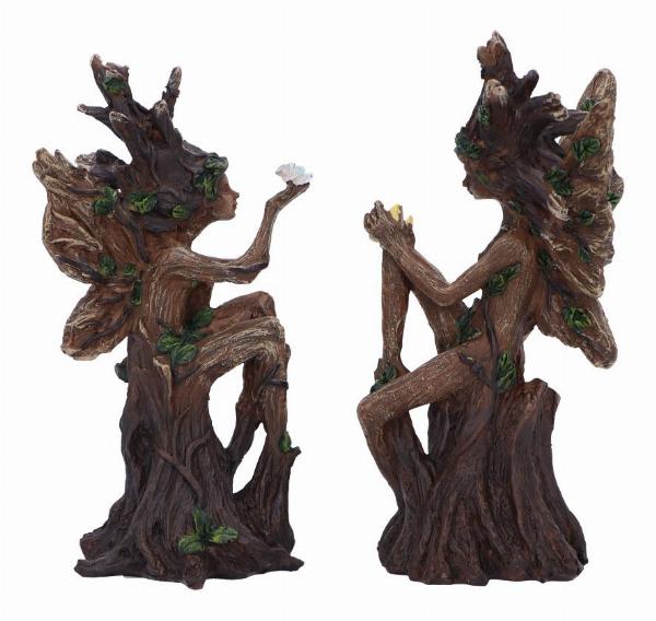 Photo #4 of product D6746A24 - Woodland Beauty Tree Fairy Figurines (set of 2) 15.5cm