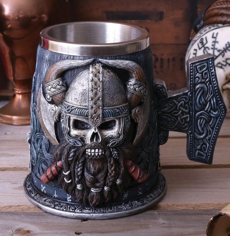 Viking Skull Tankard Large | Bronze Gifts
