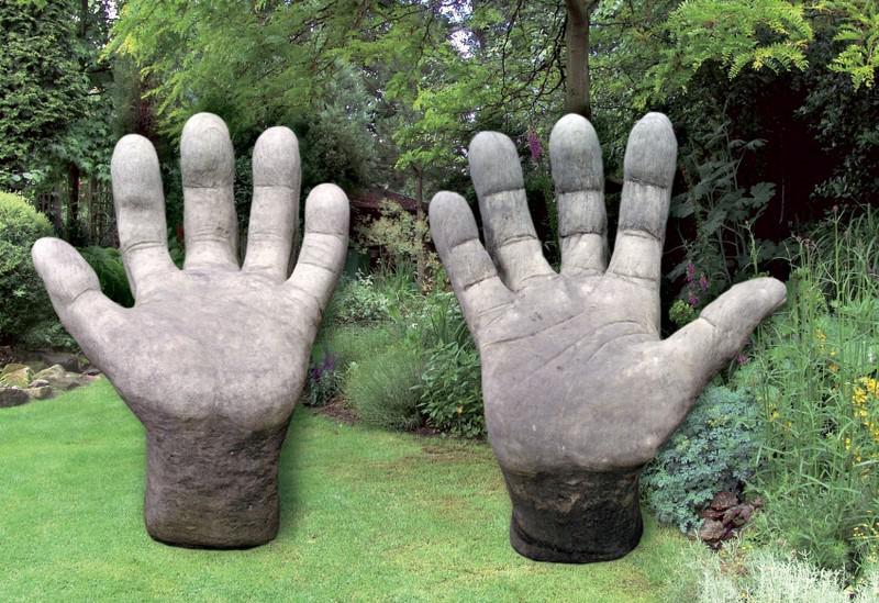 Stone Hands Left and Right (Set of 2) | Garden Statue Shop