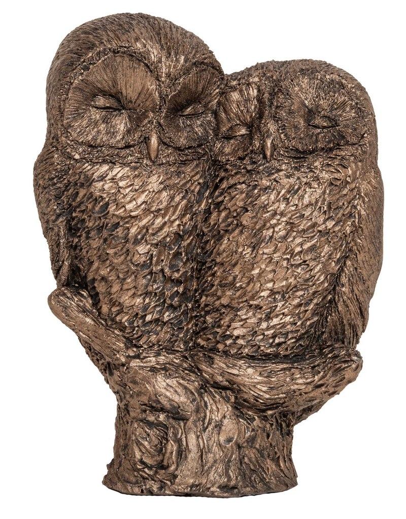 Young Owls Medium Bronze Sculpture Bronze Gifts