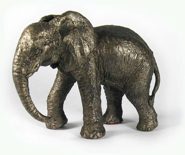 African Elephant Mother /& Calf Figurine Resin Wild Animal Ornament Gift 13cm