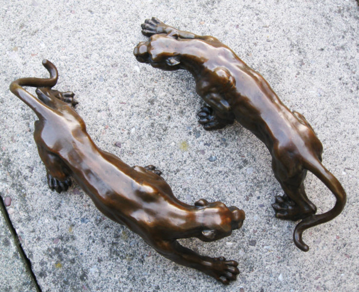 Panther Bronze Figurine Bronze Gifts