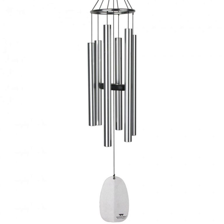 Woodstock Chimes Signature Collection, Bells of Paradise, Silver 68, Decor Designs Wind Chimes for Outdoor, Patio, Home or Garden Décor (BPS68