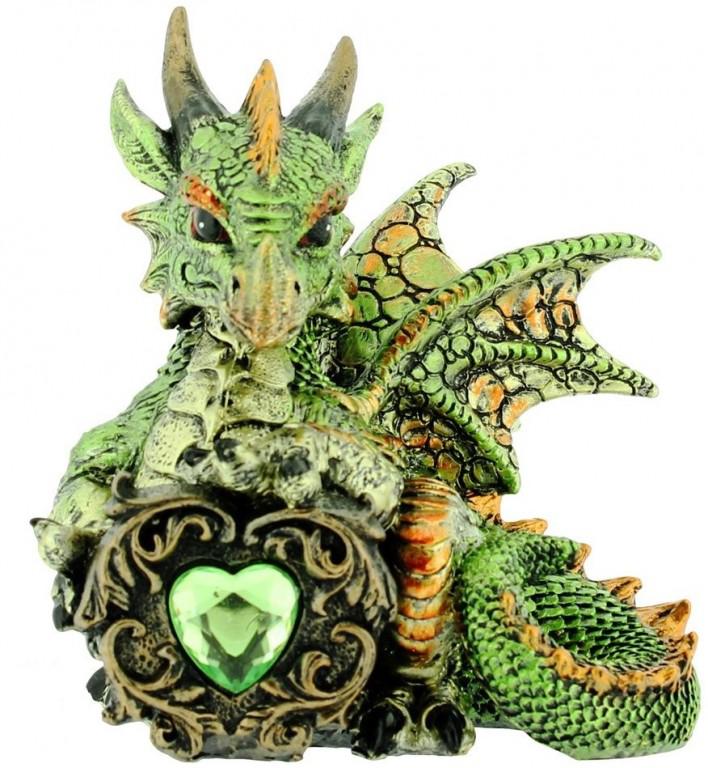 Malachite Green Dragon Figurine (alator) 